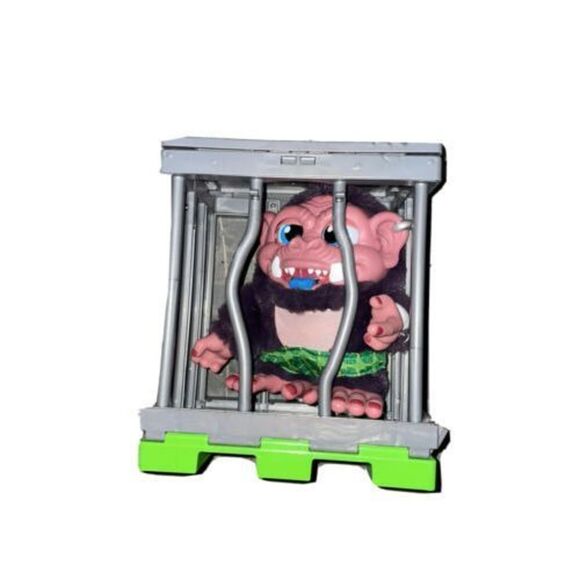 Crate Creatures Surprise Brown Monster Blue Tongue Lizard Nanners- WORKS - Picture 6 of 12